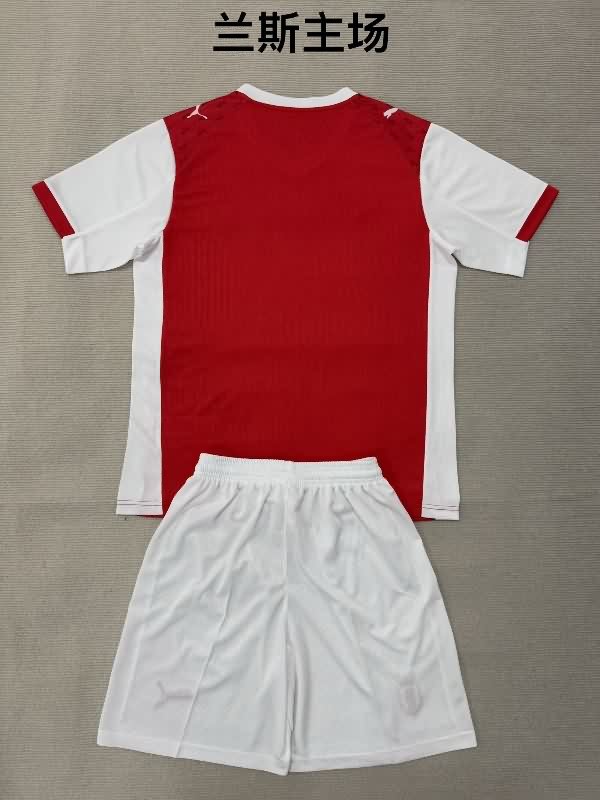 Kids Stade De Reims 25/26 Home Soccer Jersey And Shorts