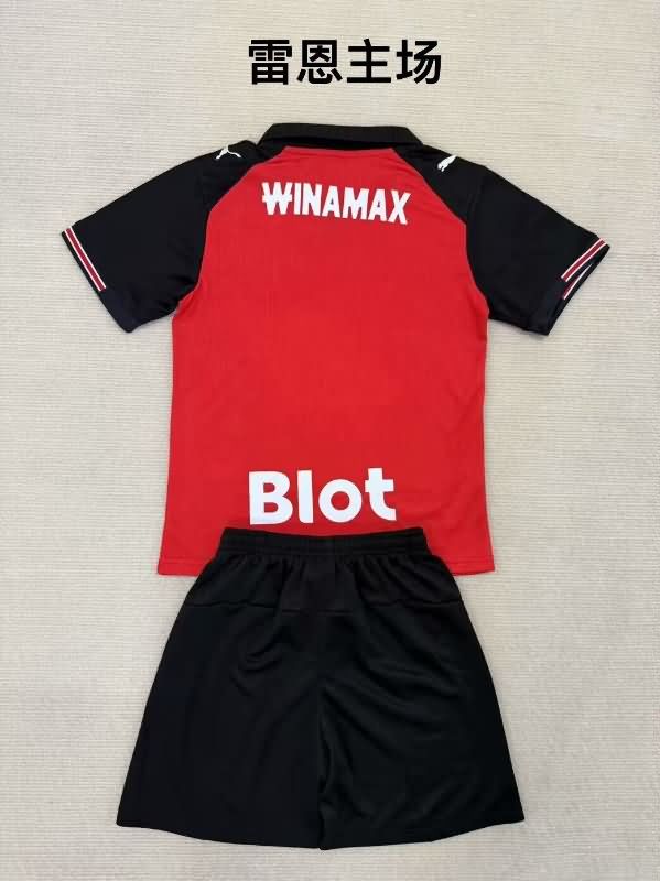 Kids Stade Rennais 25/26 Home Soccer Jersey And Shorts