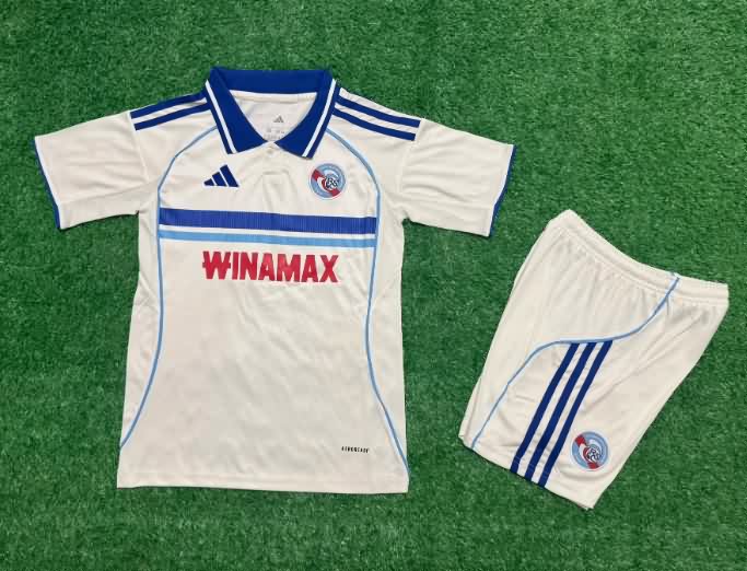 Kids Strasbourg 25/26 Away Soccer Jersey And Shorts