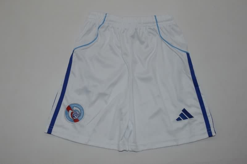 Kids Strasbourg 25/26 Home Soccer Jersey And Shorts