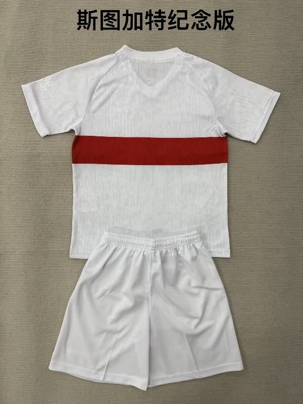 Kids Stuttgart 25/26 100th Anniversary Soccer Jersey And Shorts