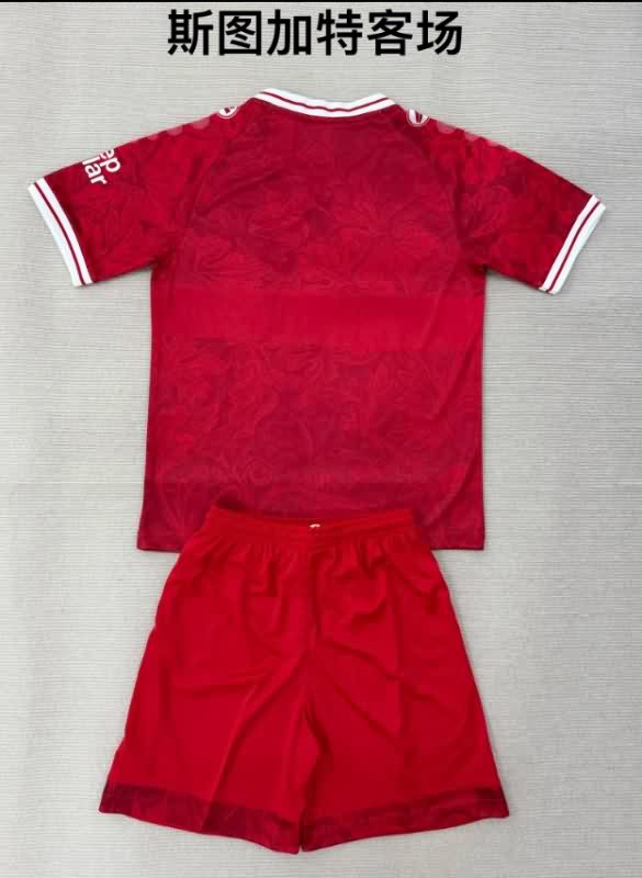 Kids Stuttgart 25/26 Away Soccer Jersey And Shorts