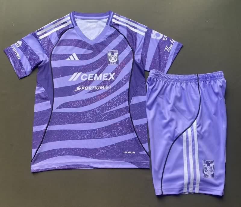 Kids Tigres UANL 25/26 Special Soccer Jersey And Shorts
