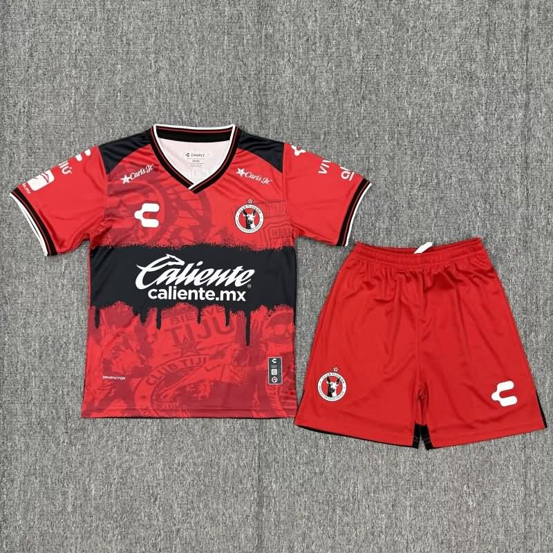 Kids Tijuana 25/26 Home Soccer Jersey And Shorts