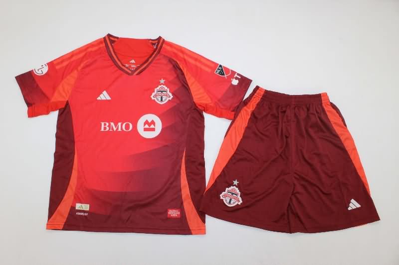 Kids Toronto FC 2025 Home Soccer Jersey And Shorts