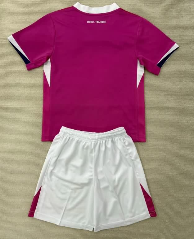 Kids Toulouse 25/26 Away Soccer Jersey And Shorts