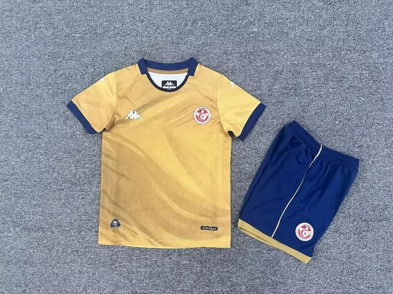 Kids Tunisia 25/26 Third Soccer Jersey And Shorts