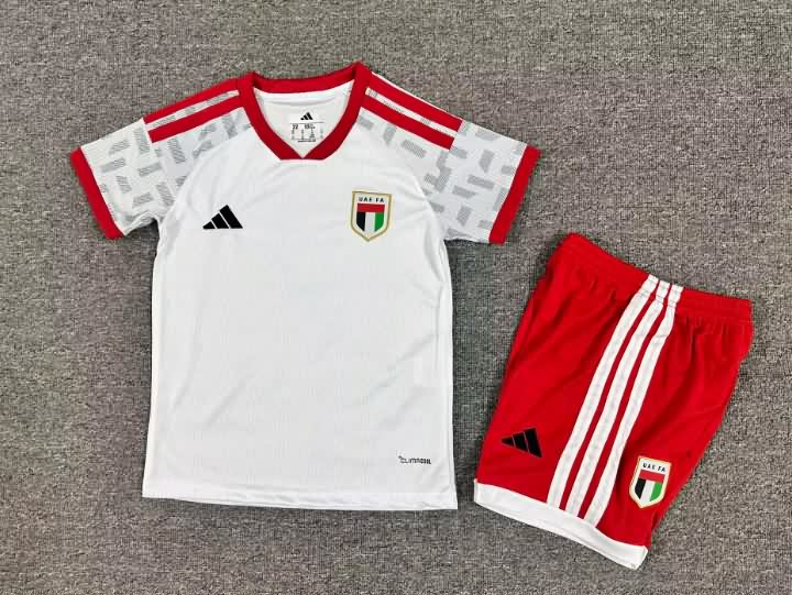 Kids UAE 2026 Home Soccer Jersey And Shorts Kids UAE 2026 Home Soccer Jersey And Shorts