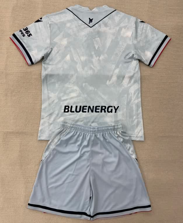 Kids Udinese 25/26 Away Soccer Jersey And Shorts
