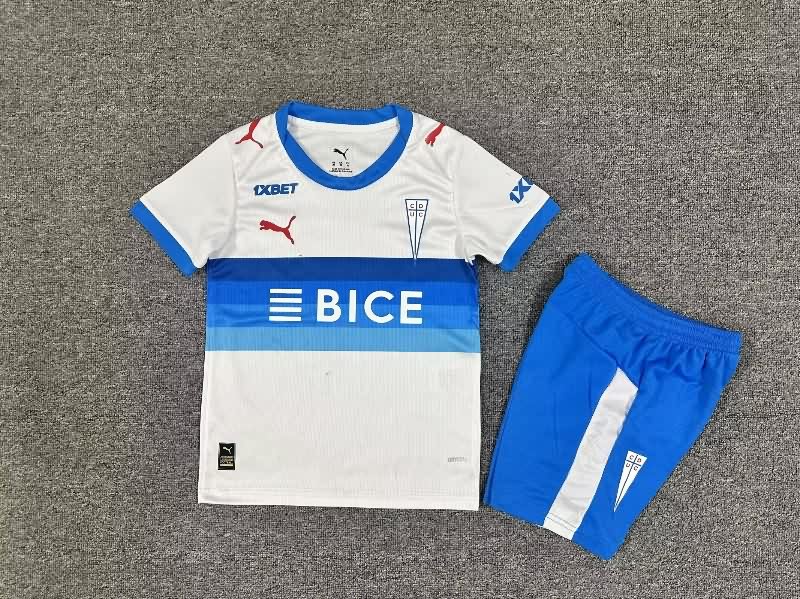 Kids Universidad Catolica 2026 Home Soccer Jersey And Shorts