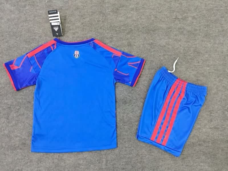 Kids Universidad Chile 2026 Home Soccer Jersey And Shorts
