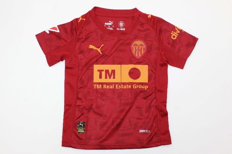 Kids Valencia 25/26 Away Soccer Jersey And Shorts