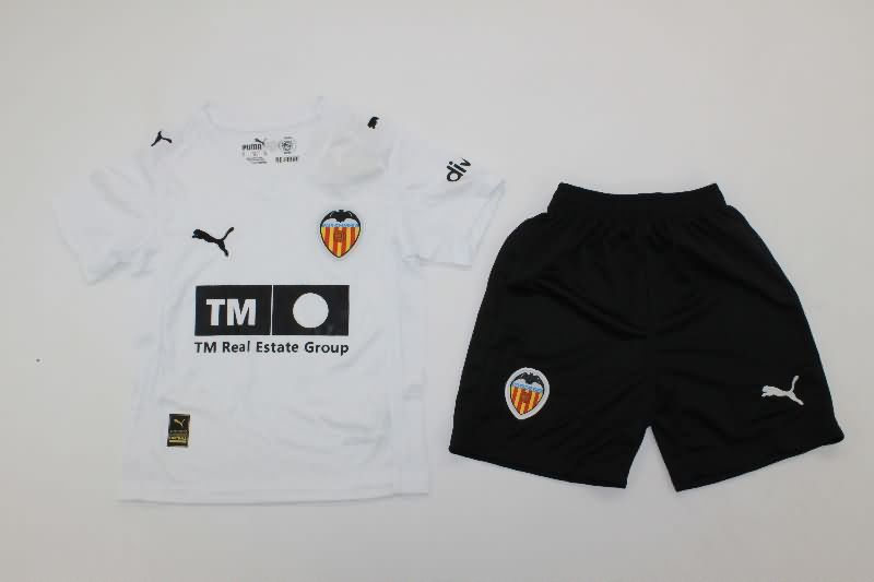 Kids Valencia 25/26 Home Soccer Jersey And Shorts