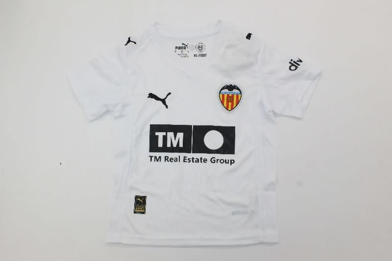 Kids Valencia 25/26 Home Soccer Jersey And Shorts