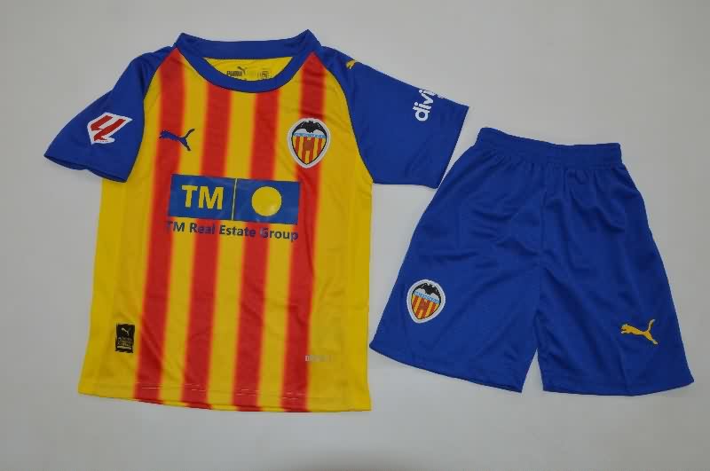Kids Valencia 25/26 Third Soccer Jersey And Shorts