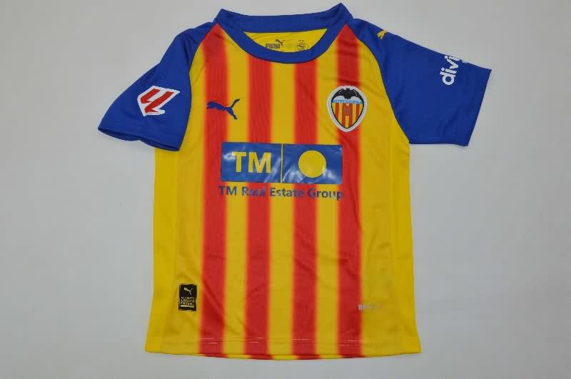 Kids Valencia 25/26 Third Soccer Jersey And Shorts