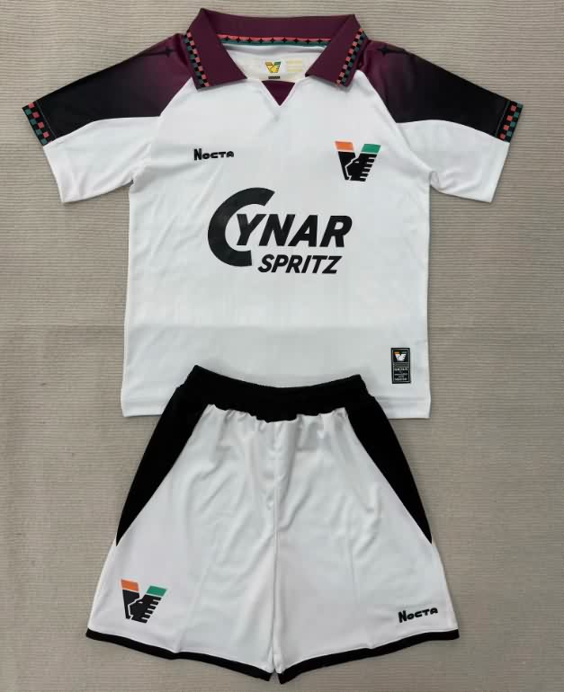 Kids Venezia 25/26 Away Soccer Jersey And Shorts