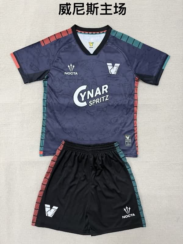 Kids Venezia 25/26 Home Soccer Jersey And Shorts