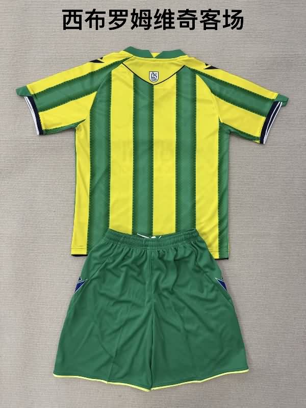 Kids West Bromwich 25/26 Away Soccer Jersey And Shorts