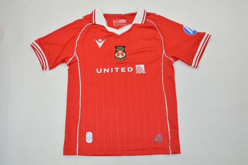 Kids Wrexham 25/26 Home Soccer Jersey And Shorts