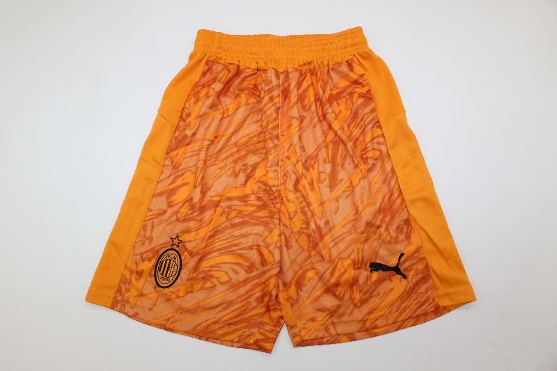 AAA Quality AC Milan 25/26 Goalkeeper Orange Soccer Shorts AAA Quality AC Milan 25/26 Goalkeeper Orange Soccer Shorts