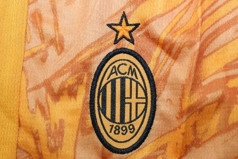 AAA Quality AC Milan 25/26 Goalkeeper Orange Soccer Shorts