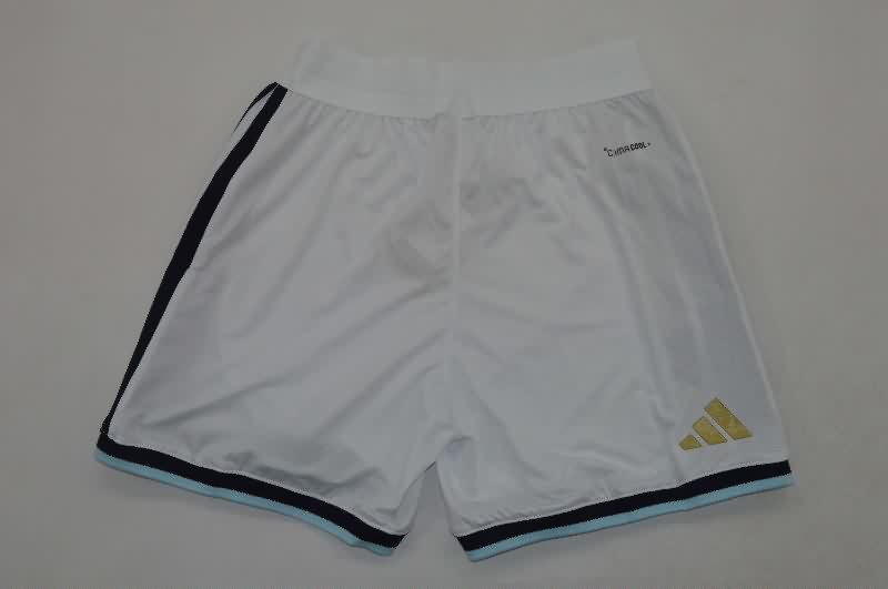 AAA Quality Argentina 2026 White Soccer Shorts (Player)