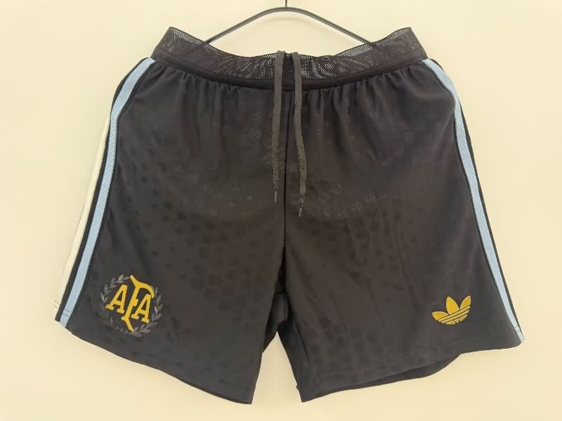 AAA Quality Argentina 50th Anniversary Black Soccer Shorts (Player)