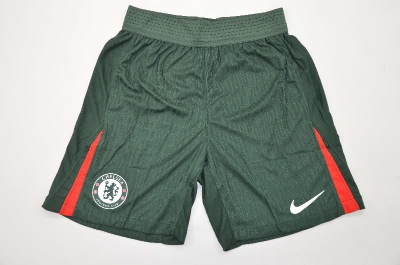 AAA Quality Chelsea 2025/26 Away Green Soccer Shorts (Player)