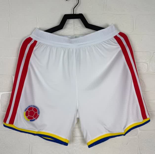 AAA Quality Colombia 2026 Home White Soccer Shorts (Player)