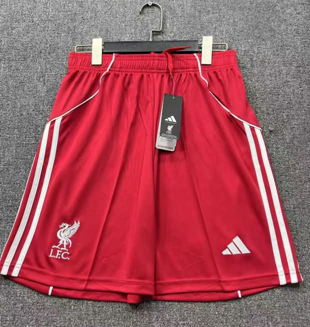 AAA Quality Liverpool 25/26 Home Soccer Shorts