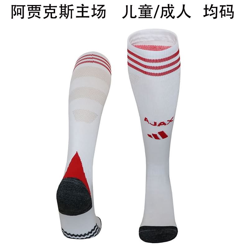 AAA Quality Ajax 25/26 Home Soccer Socks