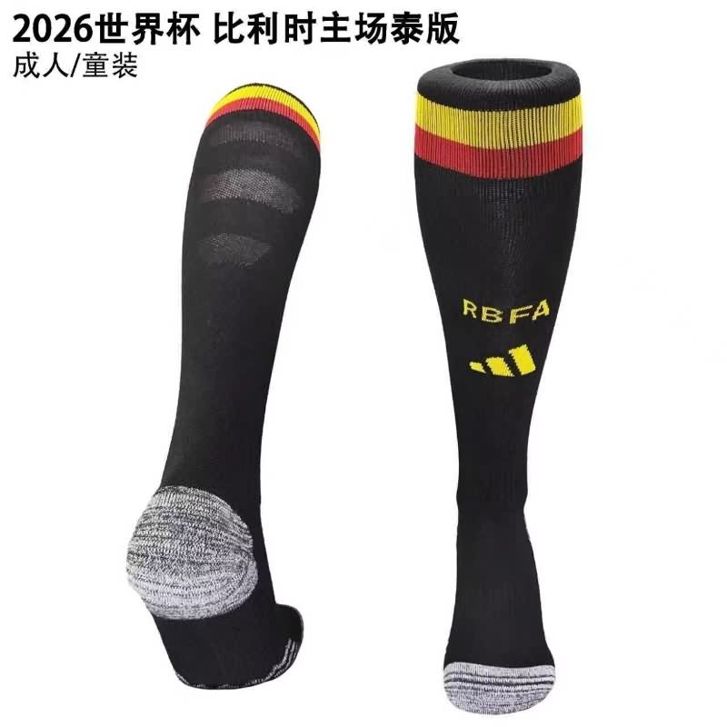 AAA Quality Belgium 2026 Home Soccer Socks
