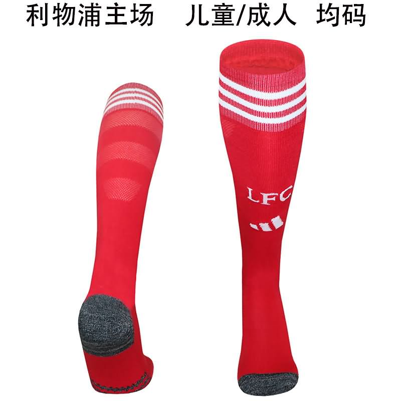 AAA Quality Liverpool 25/26 Home Soccer Socks