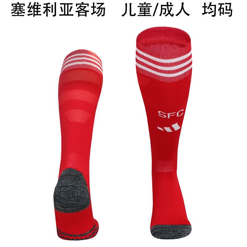 AAA Quality Sevilla 25/26 Away Soccer Socks