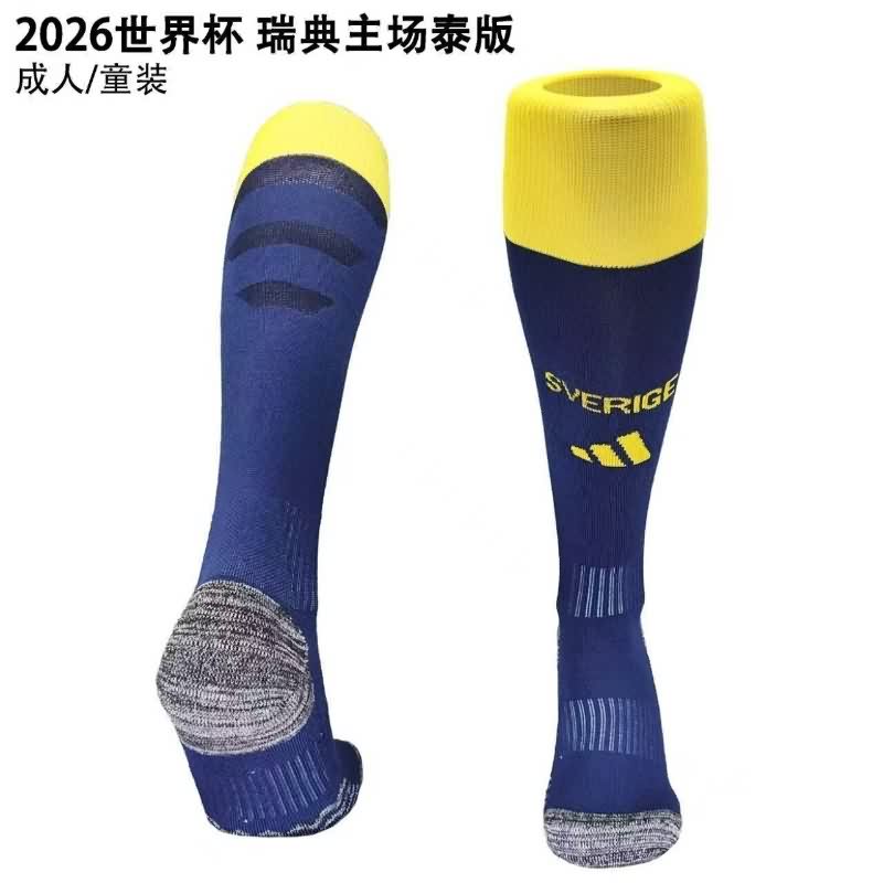 AAA Quality Sweden 2026 Home Soccer Socks