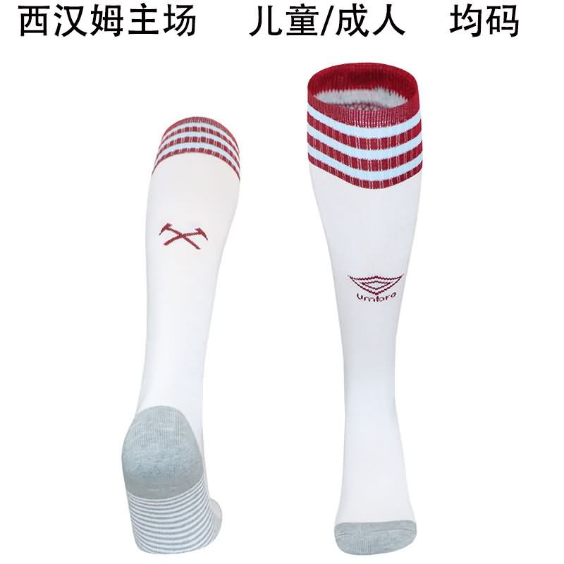 AAA Quality West Ham 25/26 Home Soccer Socks