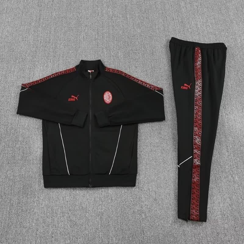 AAA Quality AC Milan 25/26 Black Soccer Tracksuit 03