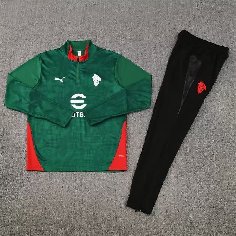 AAA Quality AC Milan 25/26 Green Soccer Tracksuit