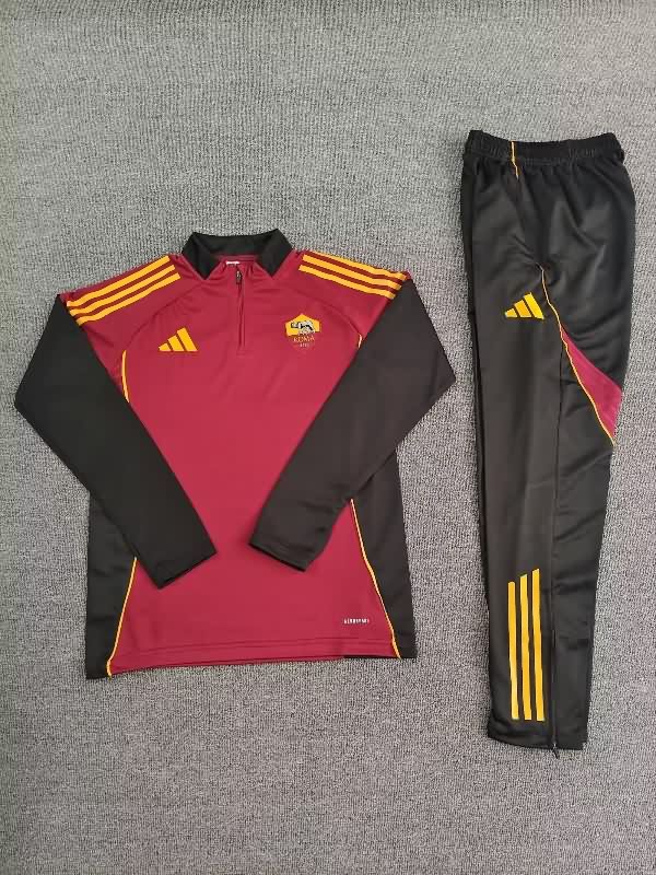 AAA Quality AS Roma 25/26 Red Soccer Tracksuit AAA Quality AS Roma 25/26 Red Soccer Tracksuit