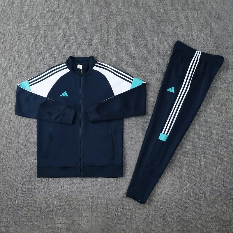 AAA Quality Adidas 2025 Dark Blue Soccer Tracksuit 02