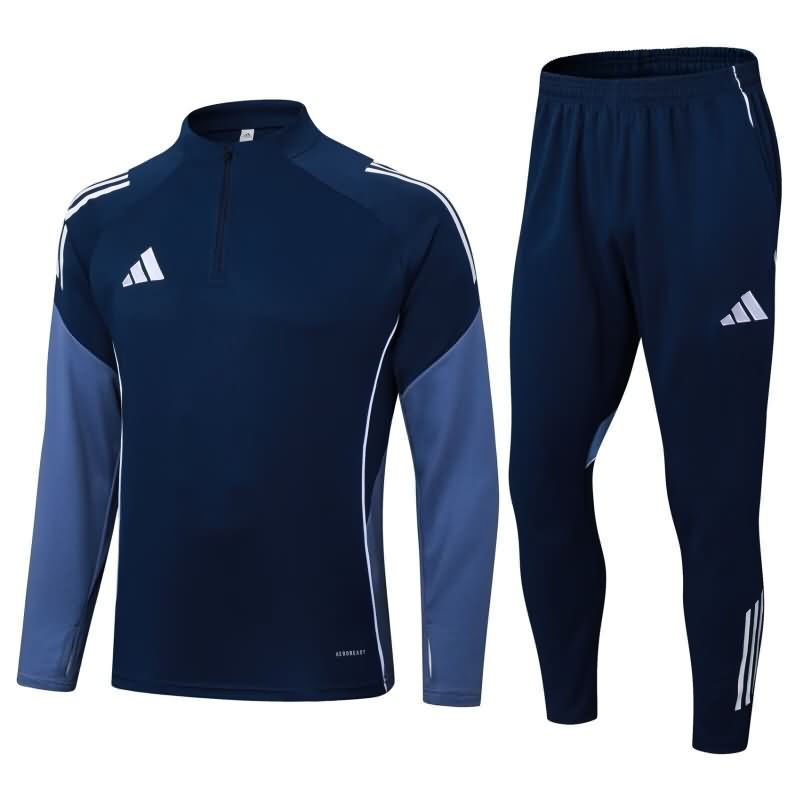 AAA Quality Adidas 2025 Dark Blue Soccer Tracksuit 04