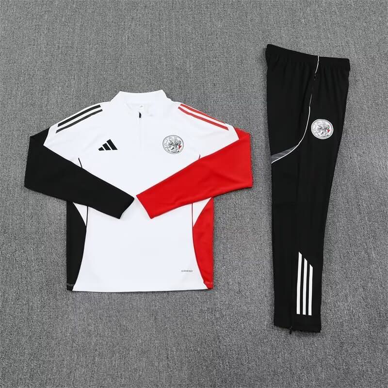 AAA Quality Ajax 25/26 White Soccer Tracksuit