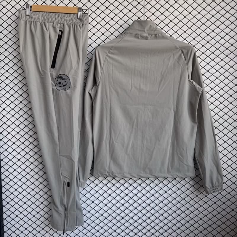 AAA Quality Algeria 2026 Grey Soccer Tracksuit