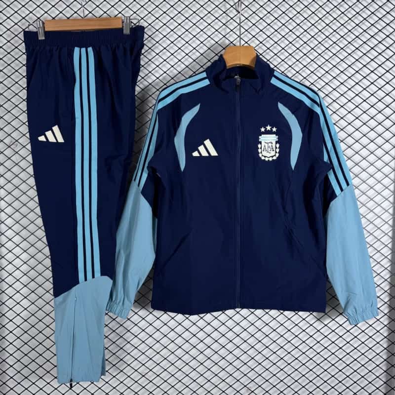 AAA Quality Argentina 2026 Dark Blue Soccer Tracksuit 04 AAA Quality Argentina 2026 Dark Blue Soccer Tracksuit 04