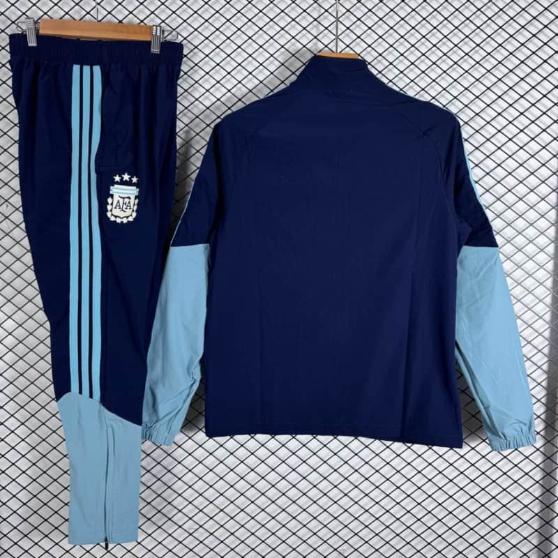 AAA Quality Argentina 2026 Dark Blue Soccer Tracksuit 04