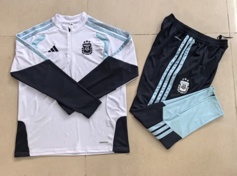 AAA Quality Argentina 2026 White Soccer Tracksuit