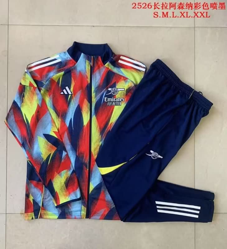 AAA Quality Arsenal 25/26 Colorful Soccer Tracksuit