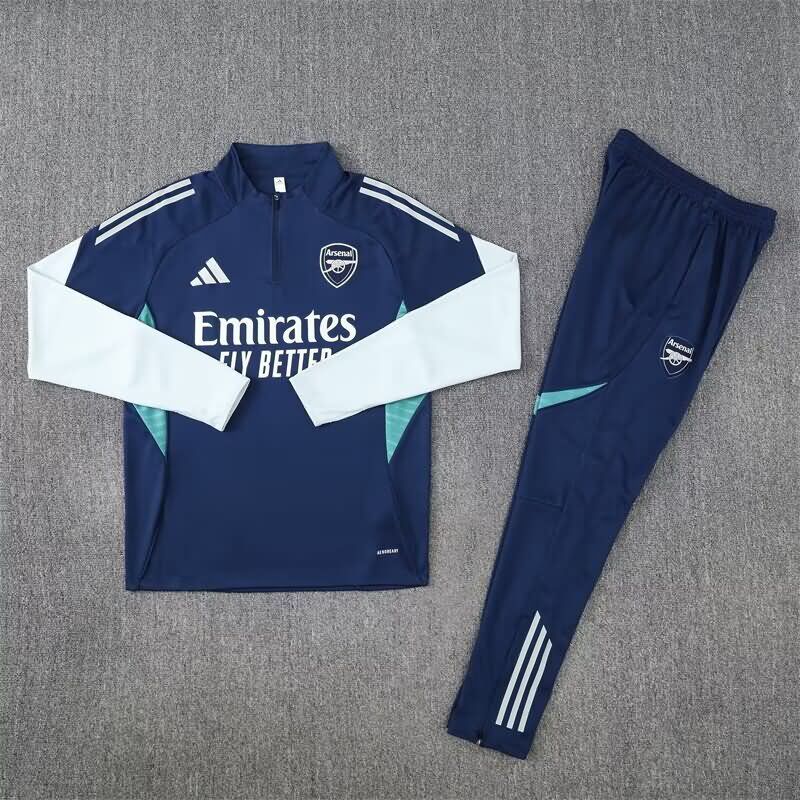 AAA Quality Arsenal 25/26 Dark Blue Soccer Tracksuit 03