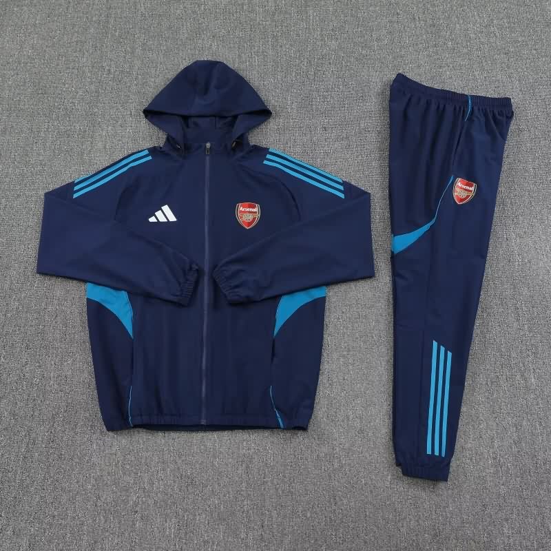 AAA Quality Arsenal 25/26 Dark Blue Soccer Tracksuit 06
